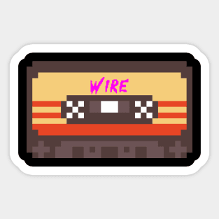 Wire 8bit Cassette Tape Sticker